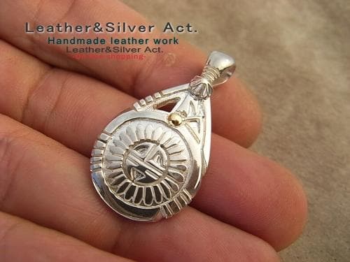 ネックレスサンフェイス　ペンダントトップ（ホピ族）スターリング925 ネックレス