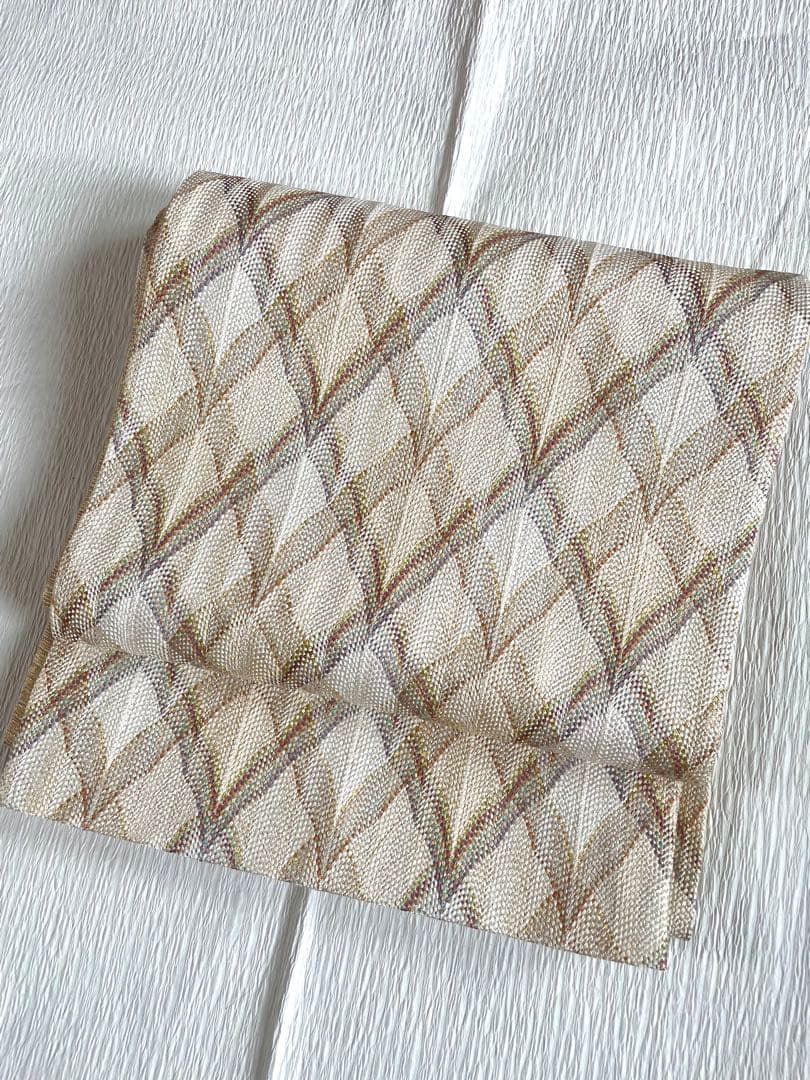 極美品）ひなや工房　組み織　袋帯　正絹