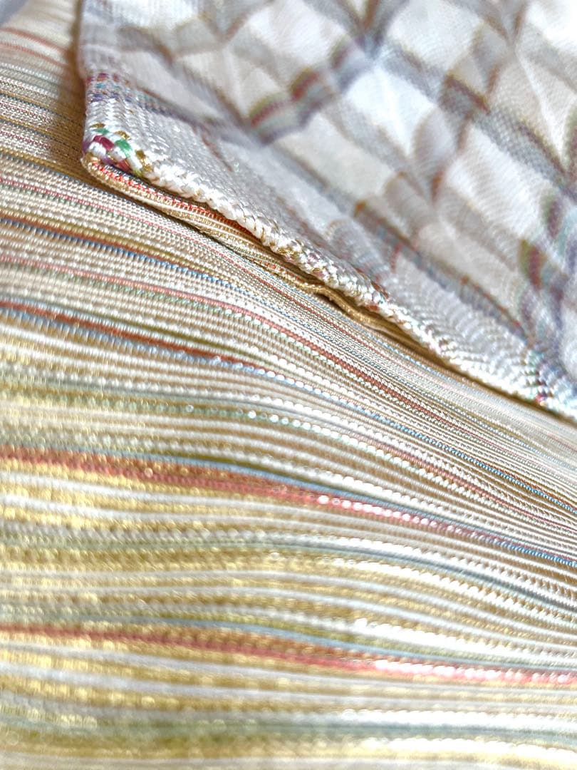 極美品）ひなや工房　組み織　袋帯　正絹