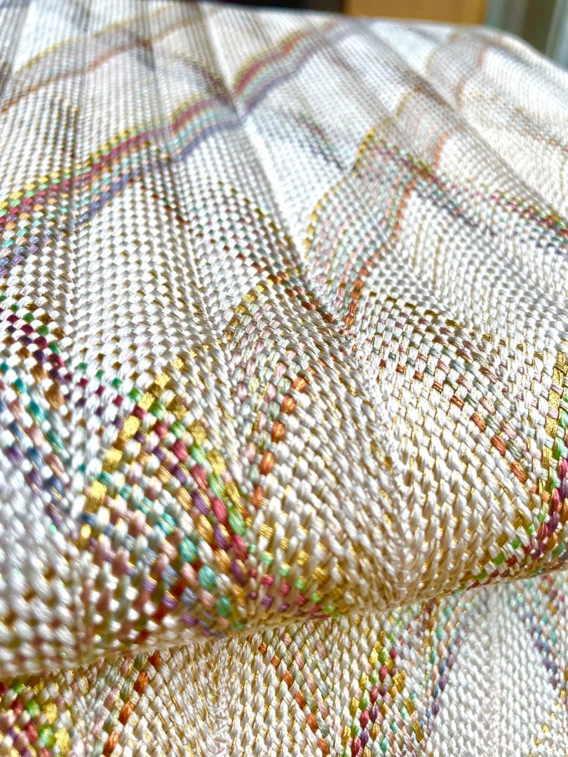 極美品）ひなや工房　組み織　袋帯　正絹