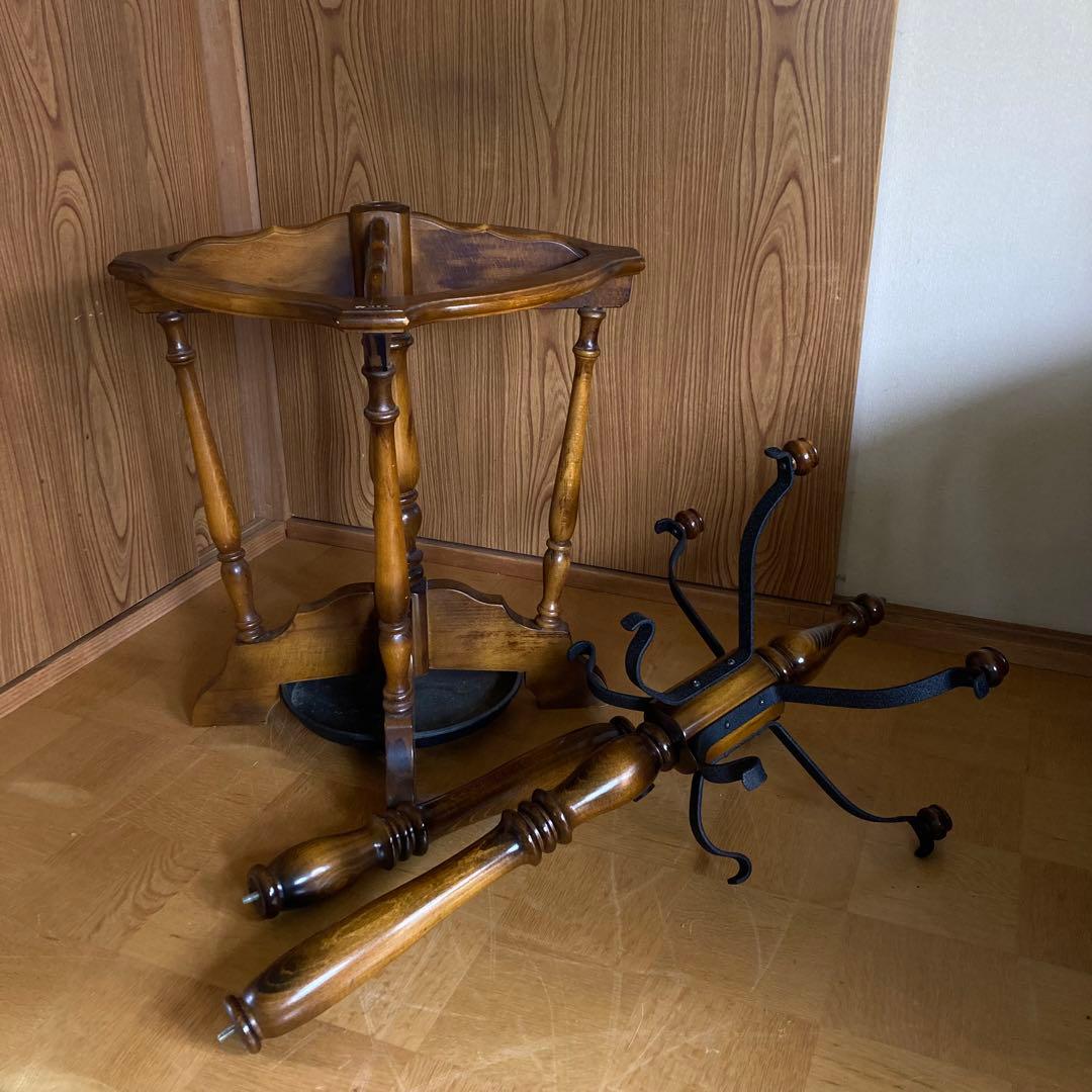 カリモク　美品　ポールハンガー