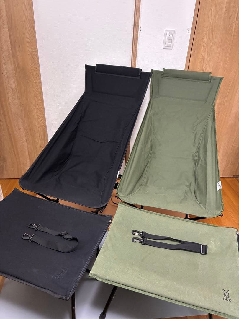 DOD ヤバイッス　2脚セット(カーキブラック)YABAISSU キャンプチェア