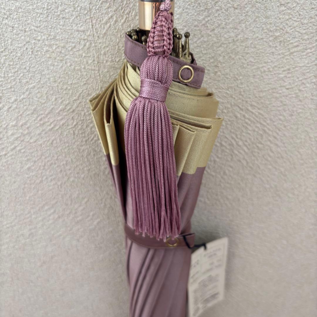 【未使用・保管品】前原光榮商店　レディース雨傘　タグ、タッセル付き　ポリエステル