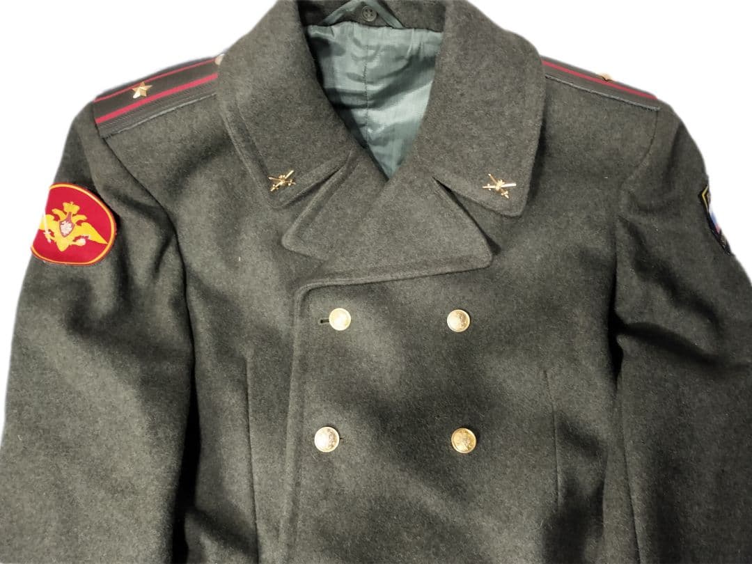 ロシア軍 実物 РУСЬ製 ロシア陸軍 旧型 ロングコート 50-3