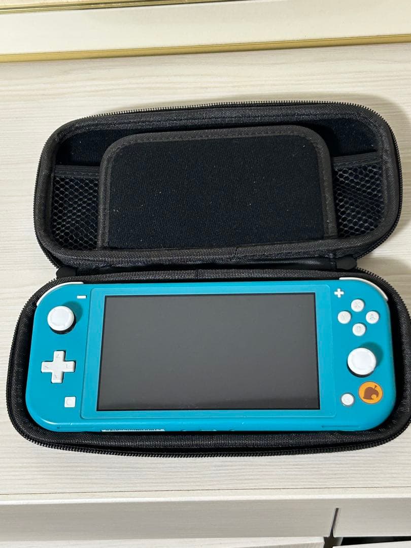 switchライト　本体　どうぶつの森セット まめきち&つぶきちアロハ柄