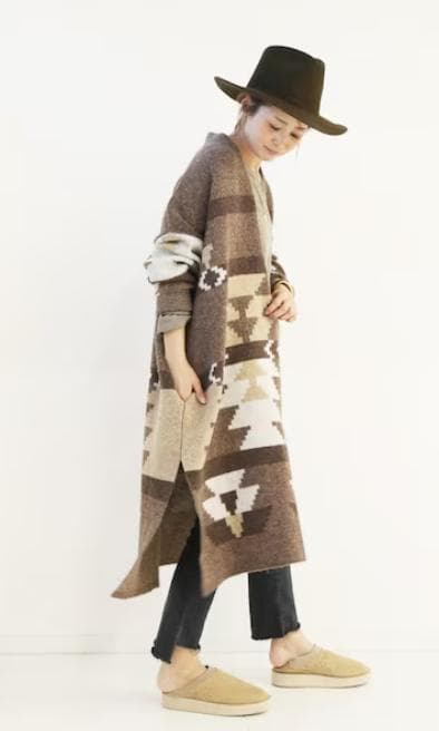 美品✨ドゥーズィエムクラス　カナディアンニットジャカードコート