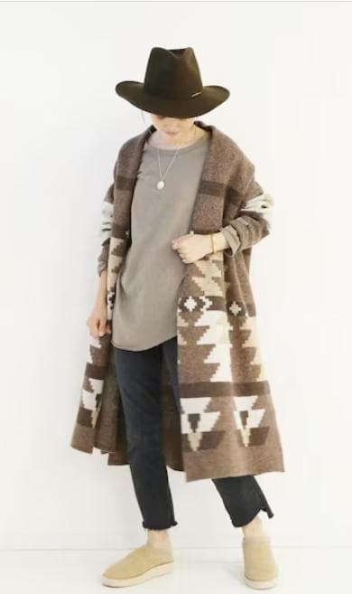 美品✨ドゥーズィエムクラス　カナディアンニットジャカードコート