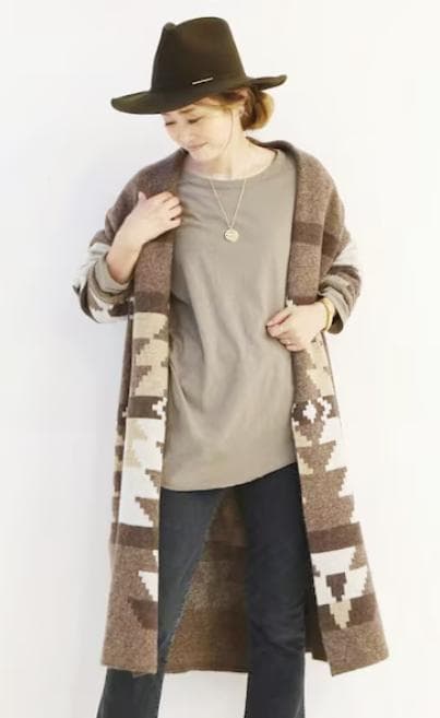 美品✨ドゥーズィエムクラス　カナディアンニットジャカードコート