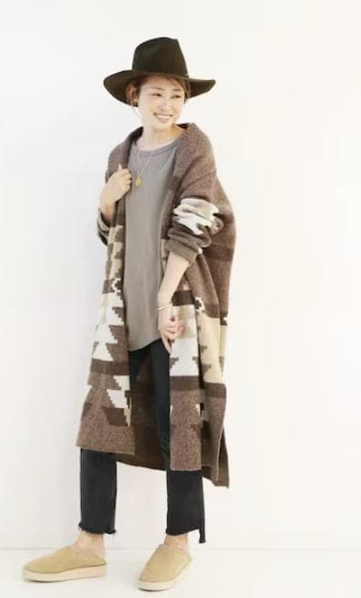 美品✨ドゥーズィエムクラス　カナディアンニットジャカードコート