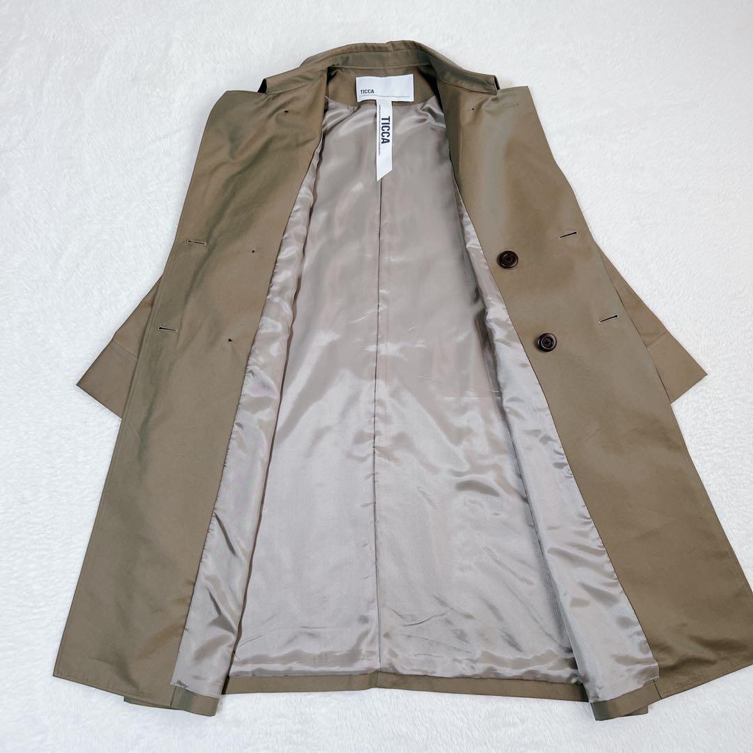 25年製✨TICCA ティッカ トレンチコート テントコート カーキ 現行