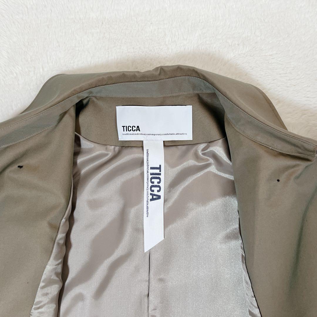 25年製✨TICCA ティッカ トレンチコート テントコート カーキ 現行