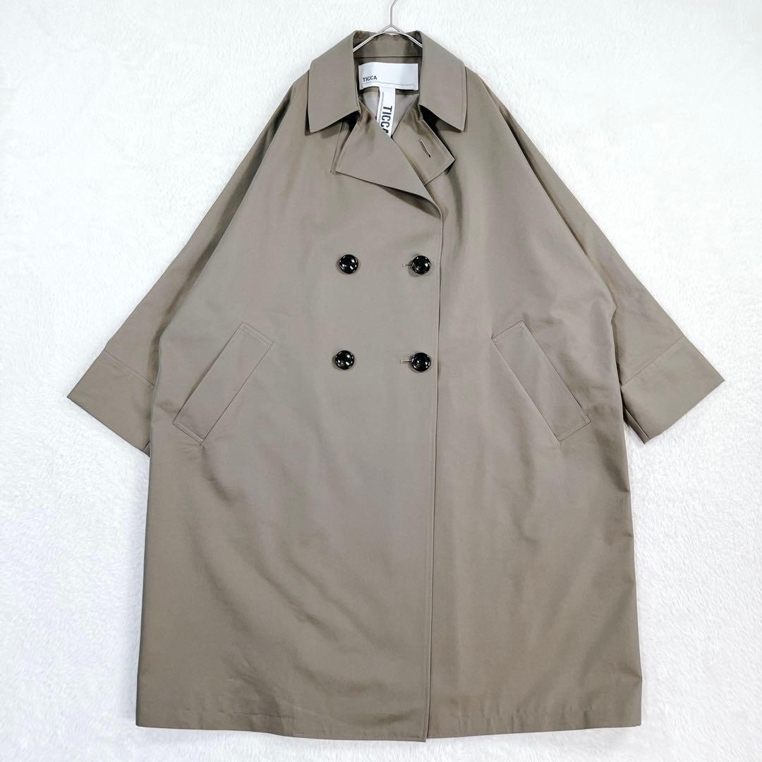 25年製✨TICCA ティッカ トレンチコート テントコート カーキ 現行