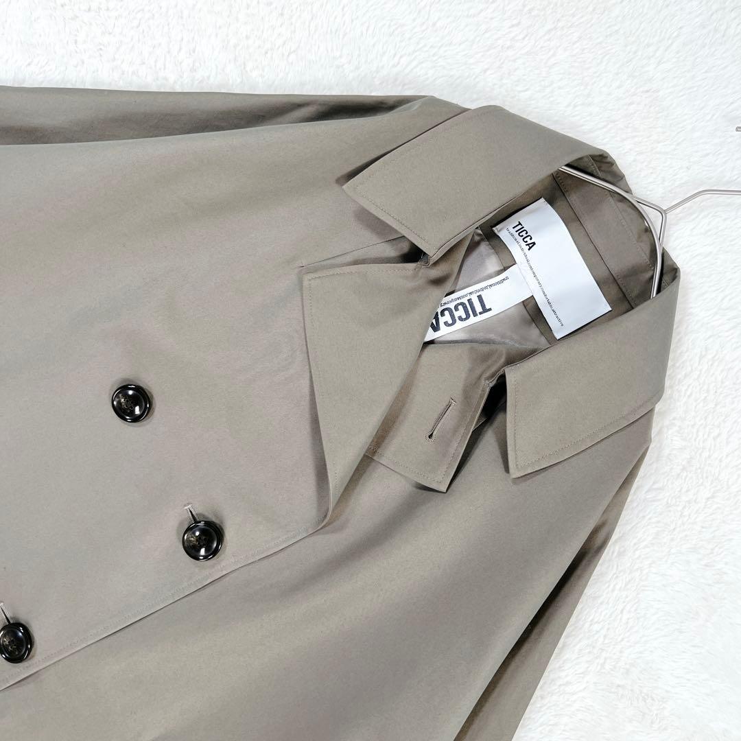 25年製✨TICCA ティッカ トレンチコート テントコート カーキ 現行