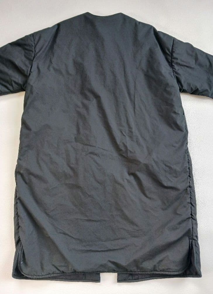 オローネ　フォーカスウォームコート　ブラック　ノーカラー　ロングコート　日本製