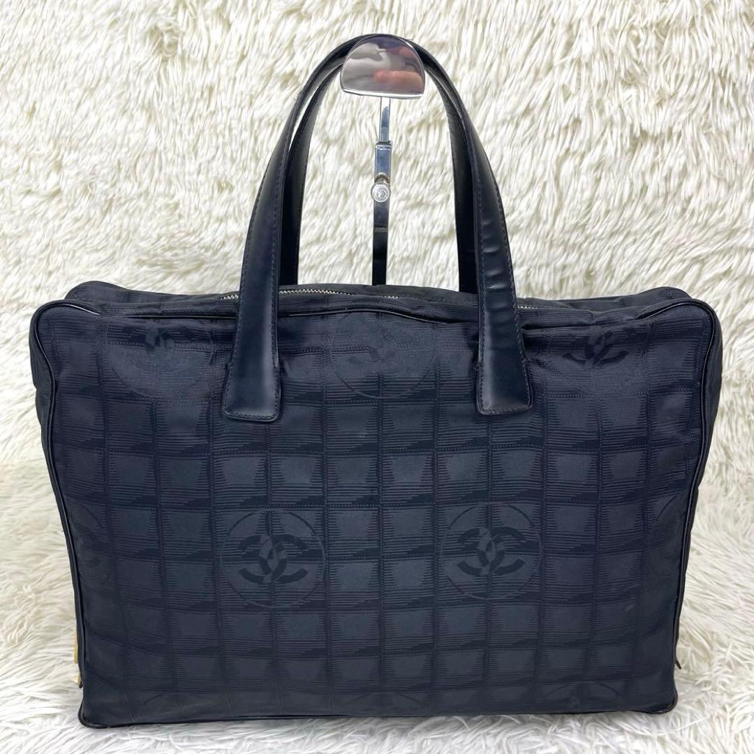 CHANEL シャネル　ブリーフケース　ニュートラベルライン　ナイロン　ロゴ刺繍