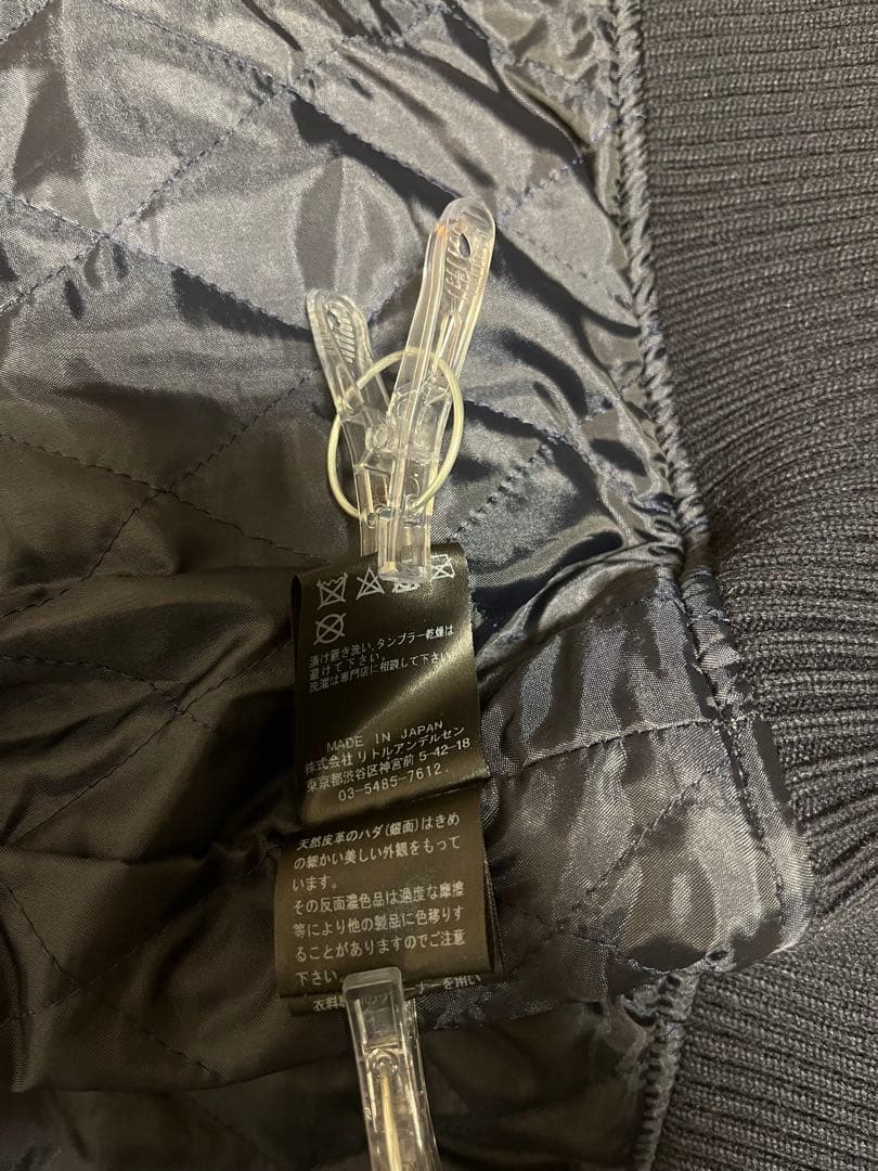 JOEY HYSTERIC PANDA MANIA刺繍 レザースリーブスタジャン