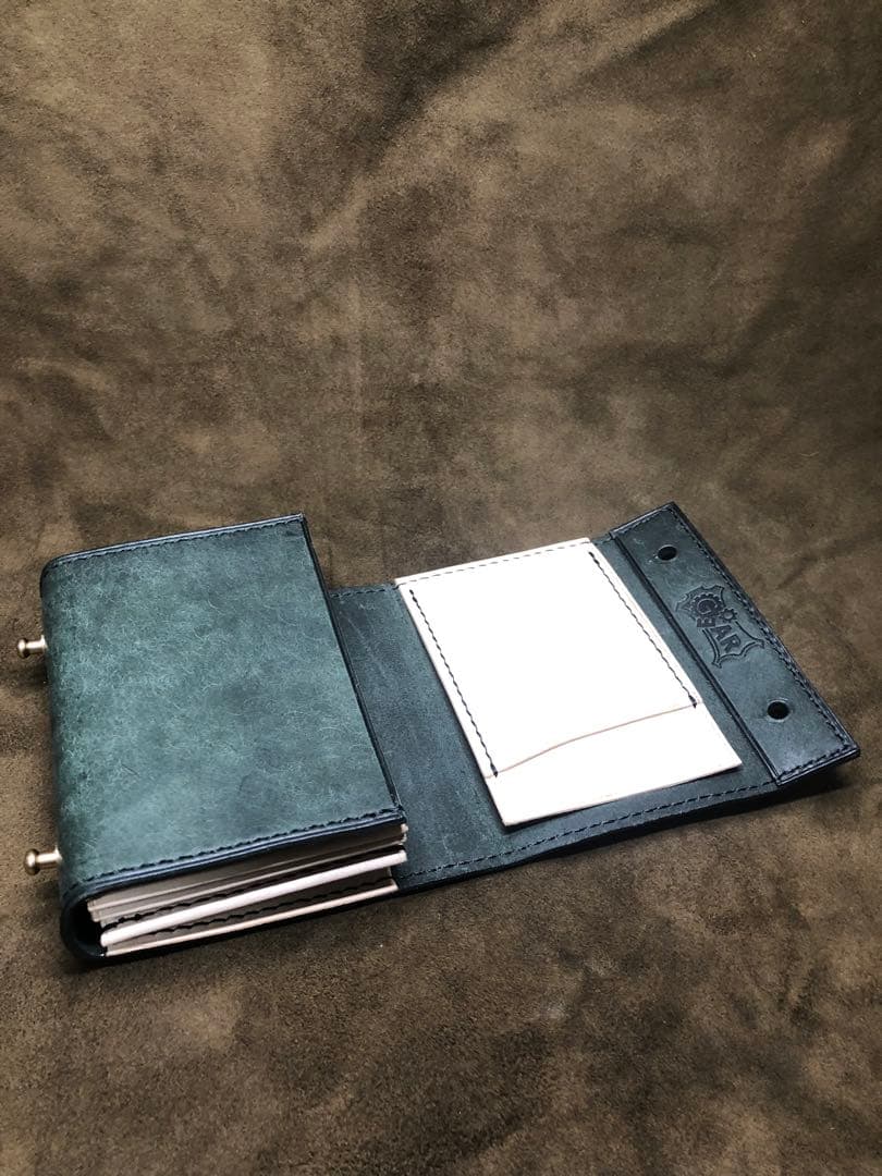 エムピウ ミッレフォッリエ風　革財布　ハンドメイド　手縫い