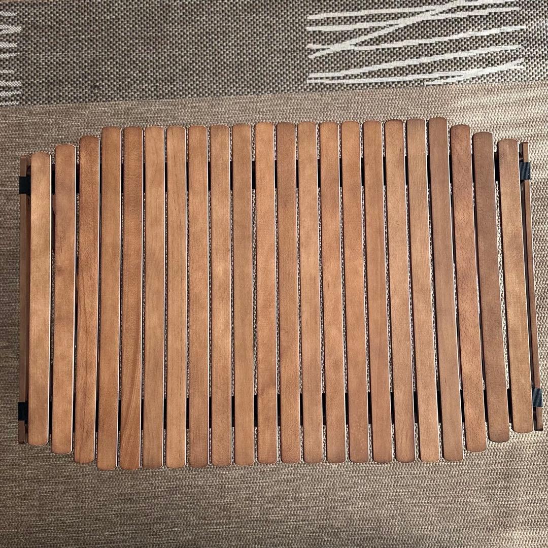 Mozambique(モザンビーク) ロールウッドテーブル 高さ調節可能