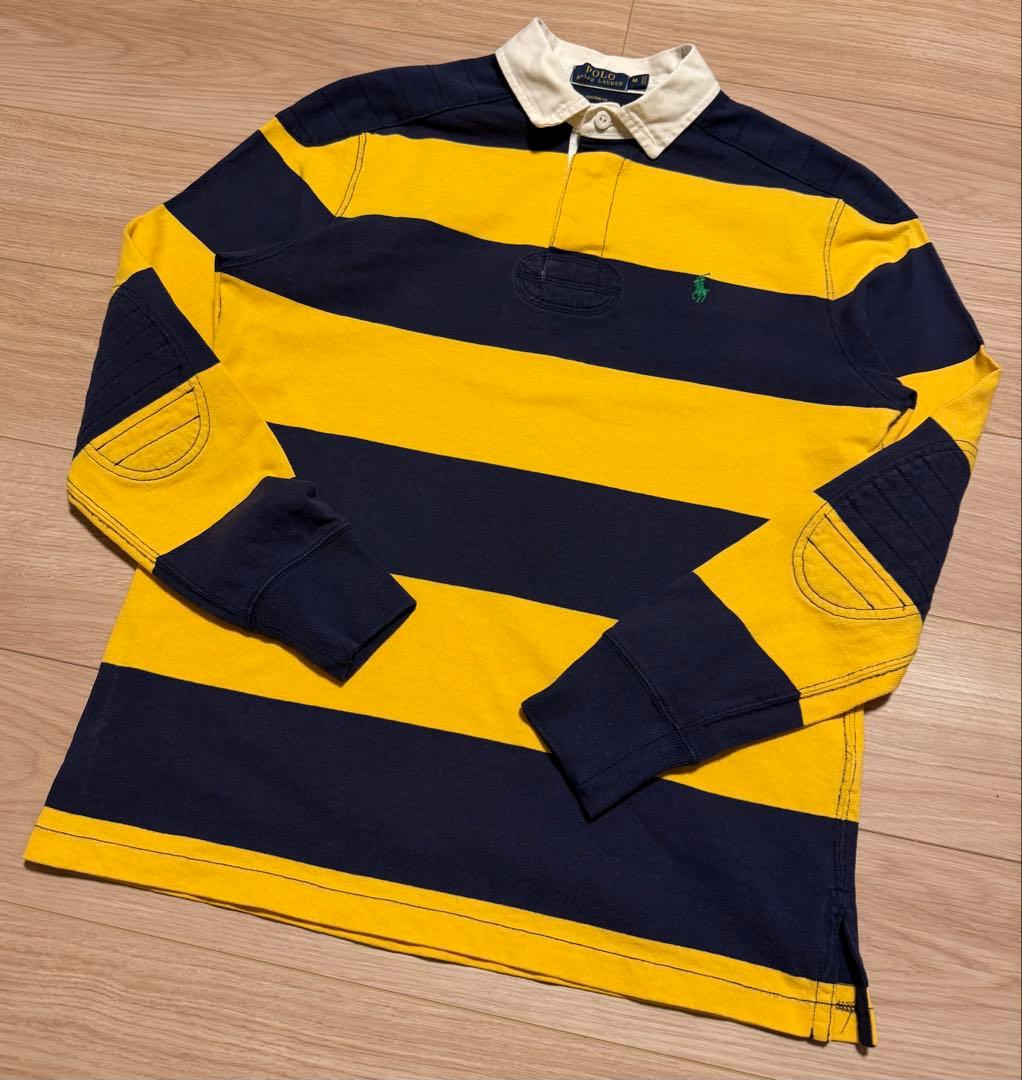 ポロラルフローレン ラガー シャツ ボーダー M 古着