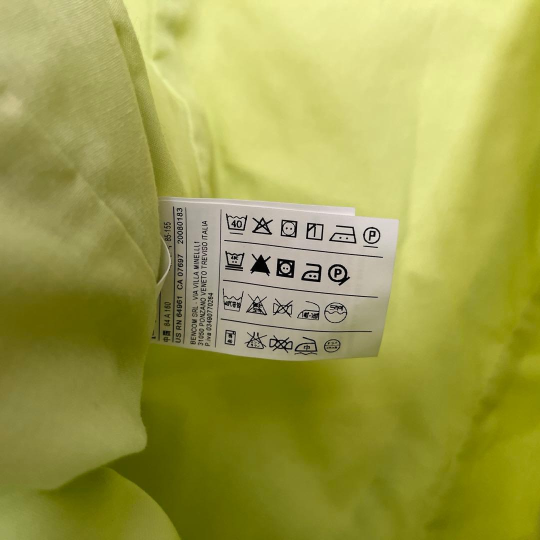 【BENETTON】トレンチコート (IT40/ライムイエロー)