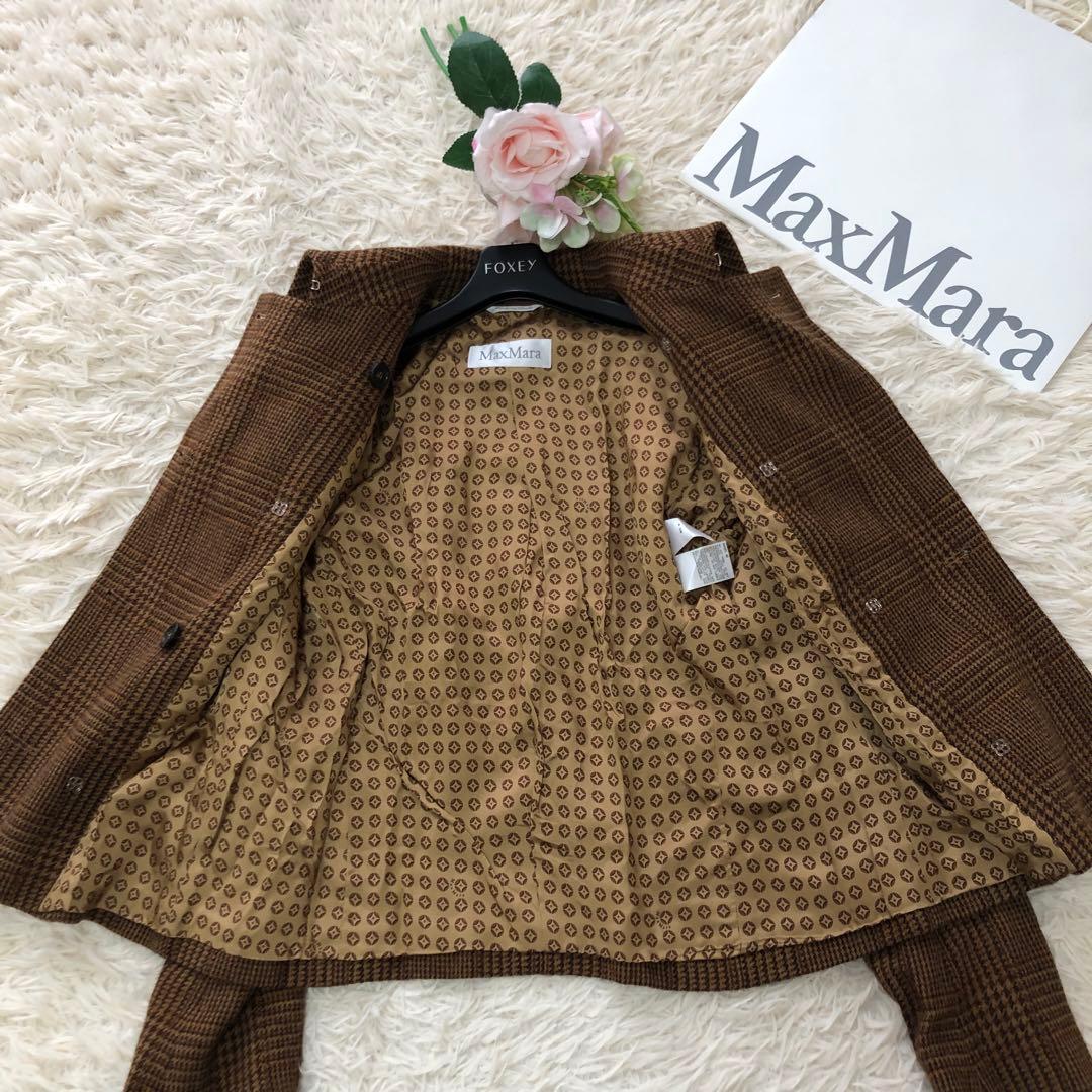 美品✨マックスマーラ　白タグ　大きいサイズ　アルパカ混テーラードジャケット　42