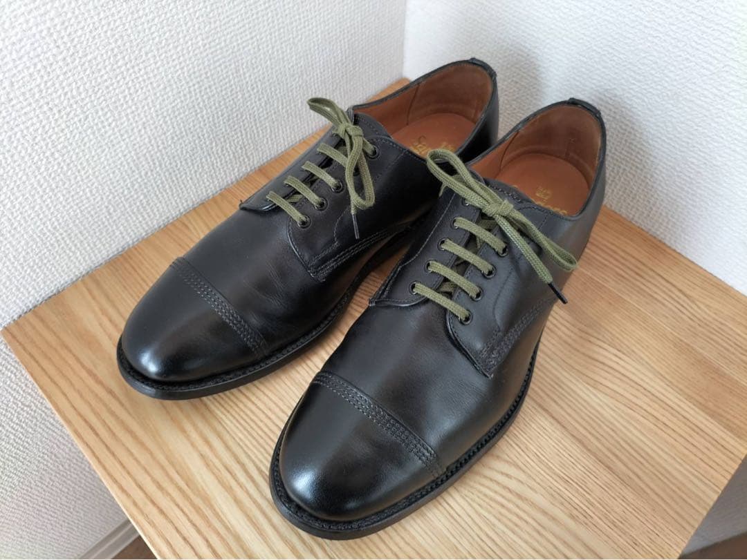 【極美品】 別注 SANDERS Military Derby size7.5