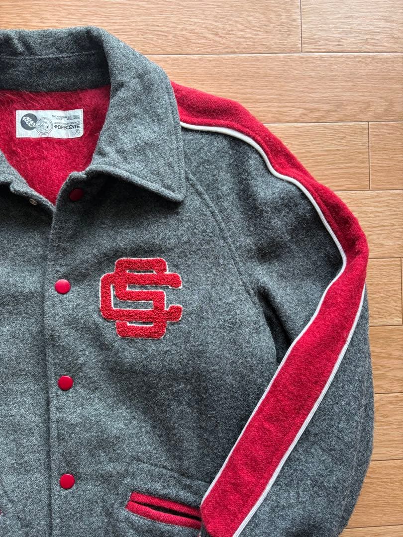 極希少 70s DESCENTE NCAAライセンス スタジャン ウール