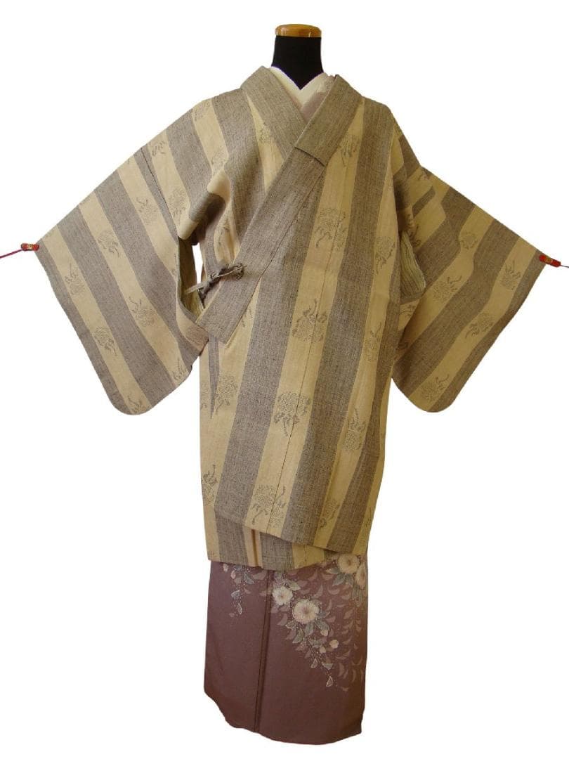 しょうざん紬 道中着 正絹 未使用 Cｓ1551mameneko