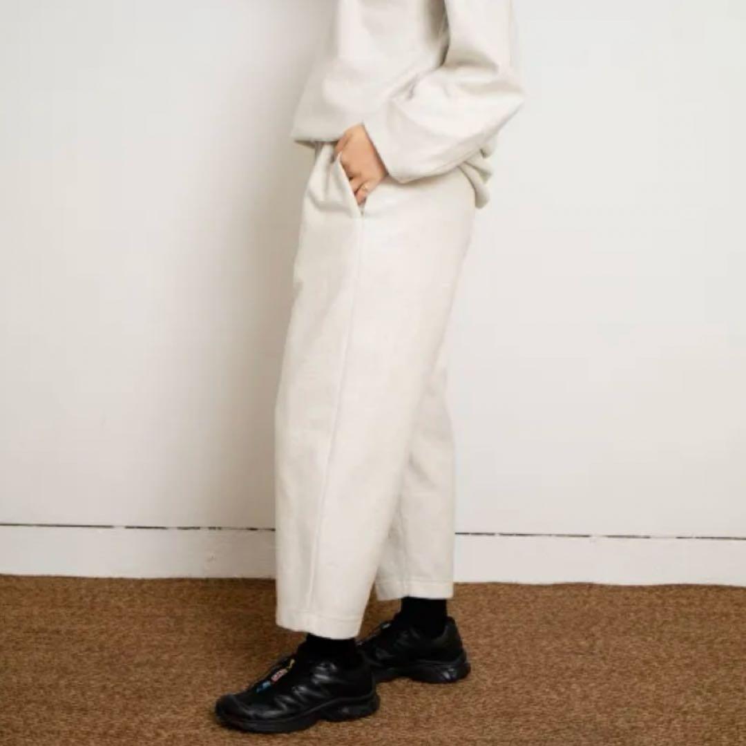 NO CONTROL AIR リングウール ニットメルトン テーパードパンツ