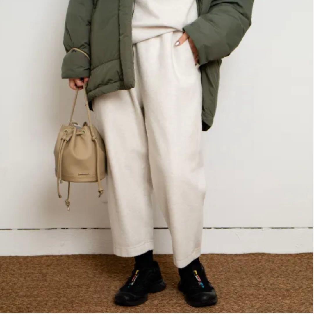 NO CONTROL AIR リングウール ニットメルトン テーパードパンツ