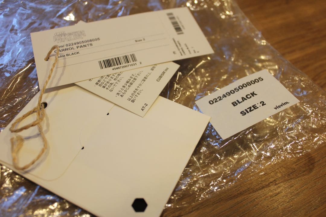 パンツ VISVIM ict CARROL PANTS BLACK 2