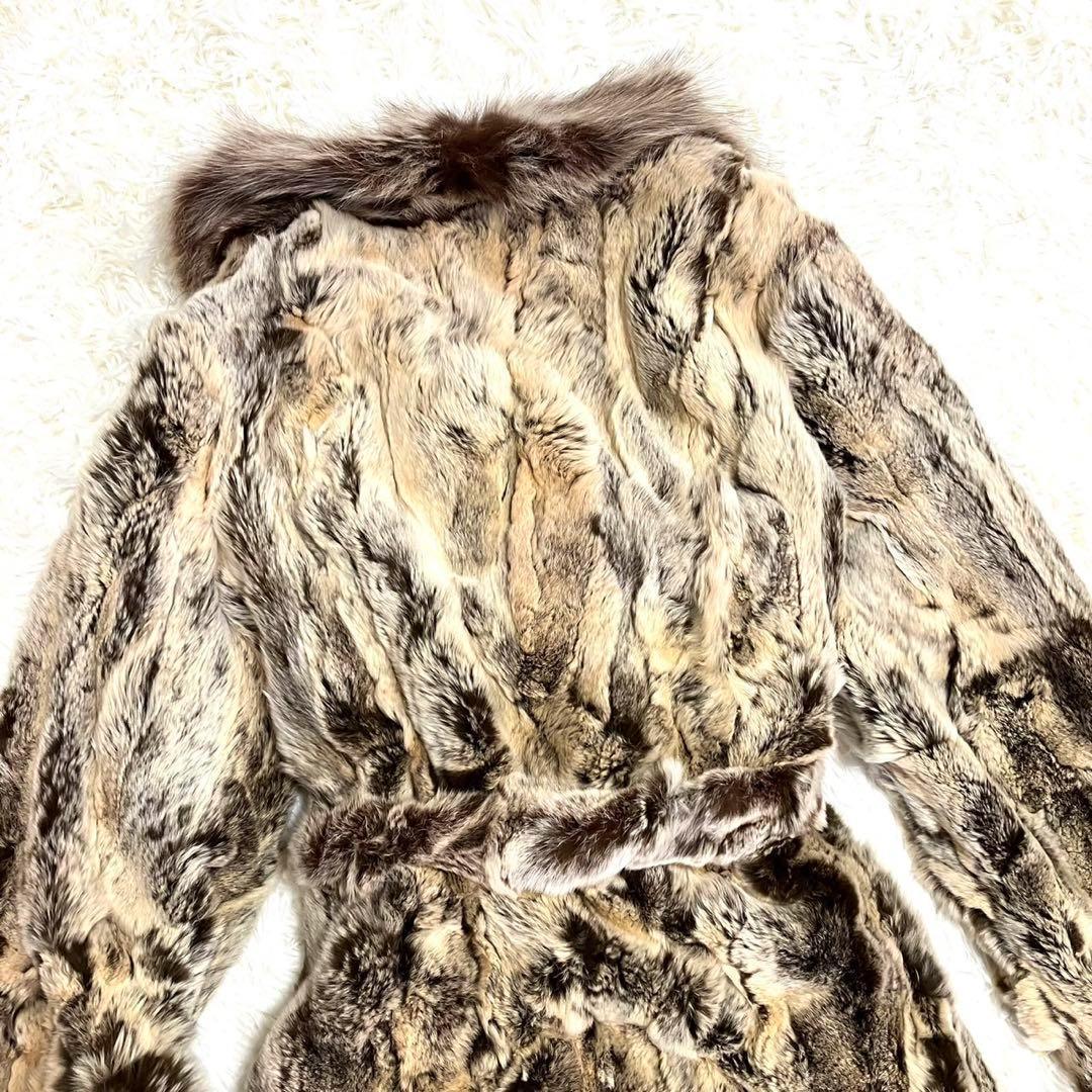 【極美品】YEVS SALOMON 最高級　ブルーフォックス　ロングコート　40