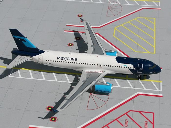 【絶版】G2MXA078 A320 メキシカーナ航空 N369MX 1/200