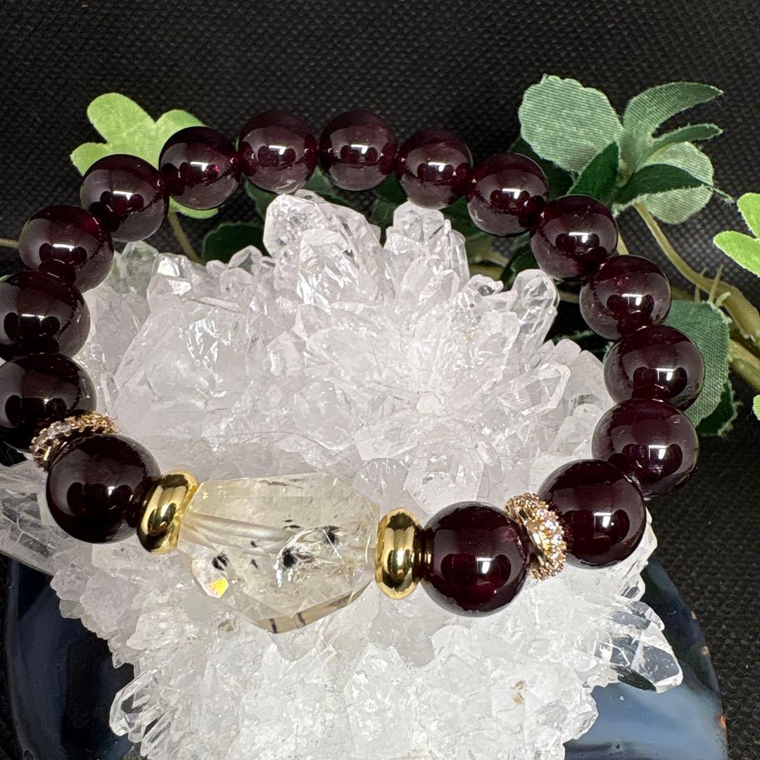 ＊みだきゆ様お取置き1/31＊ロマネサイトインシトリン（虹入り）　【良質】ガーネ