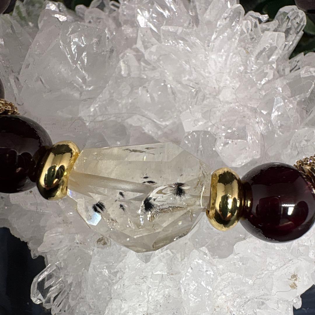 ＊みだきゆ様お取置き1/31＊ロマネサイトインシトリン（虹入り）　【良質】ガーネ