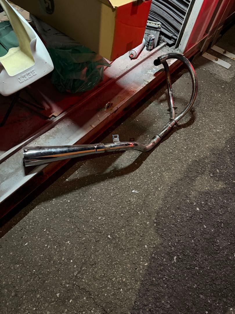 メッキメガホンマフラー