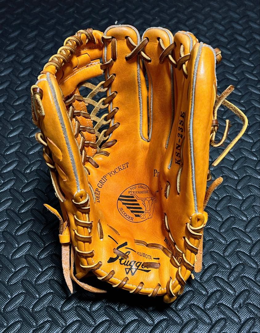 久保田 スラッガー 軟式 外野手用 グローブ 青木宣親モデル 23SE