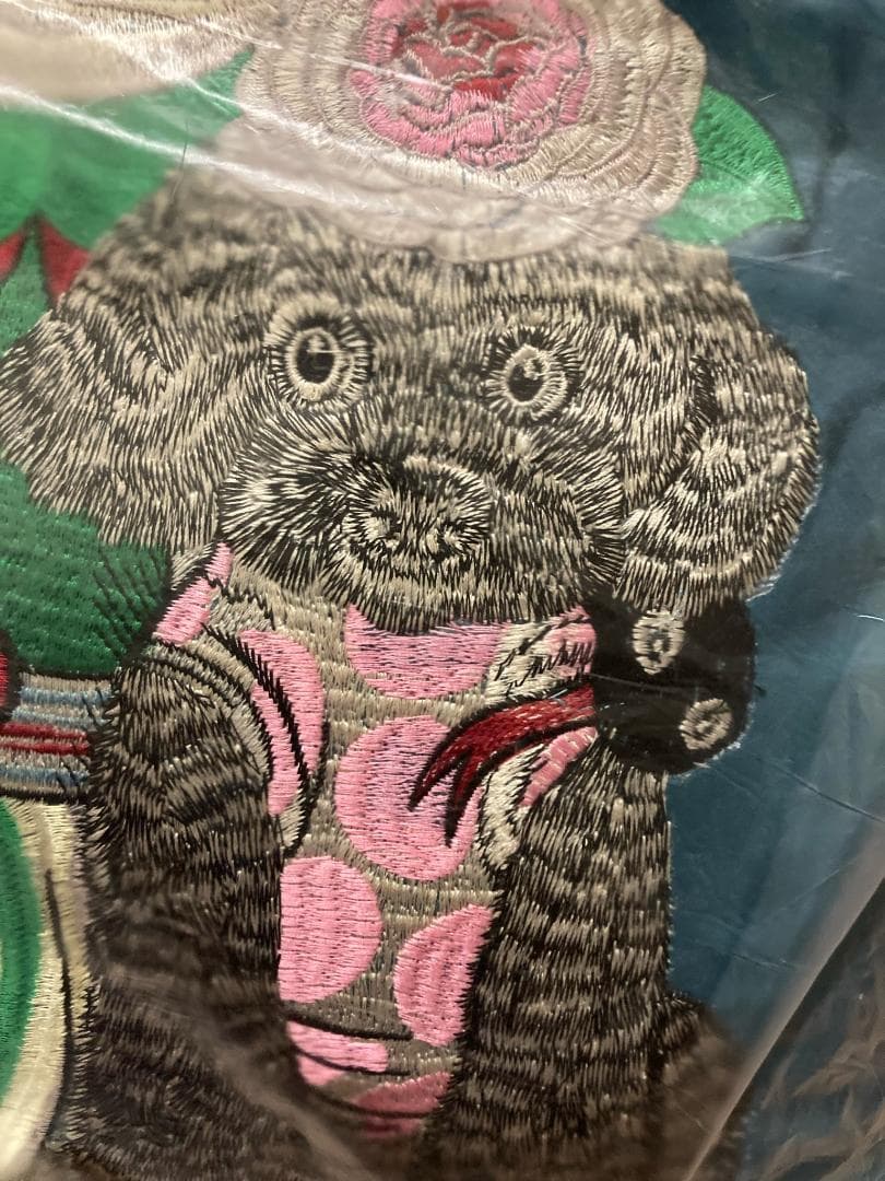 台湾 ヒグチユウコ展 限定 豪華特大刺繍 ギュスターヴくん クッション 樋口裕子