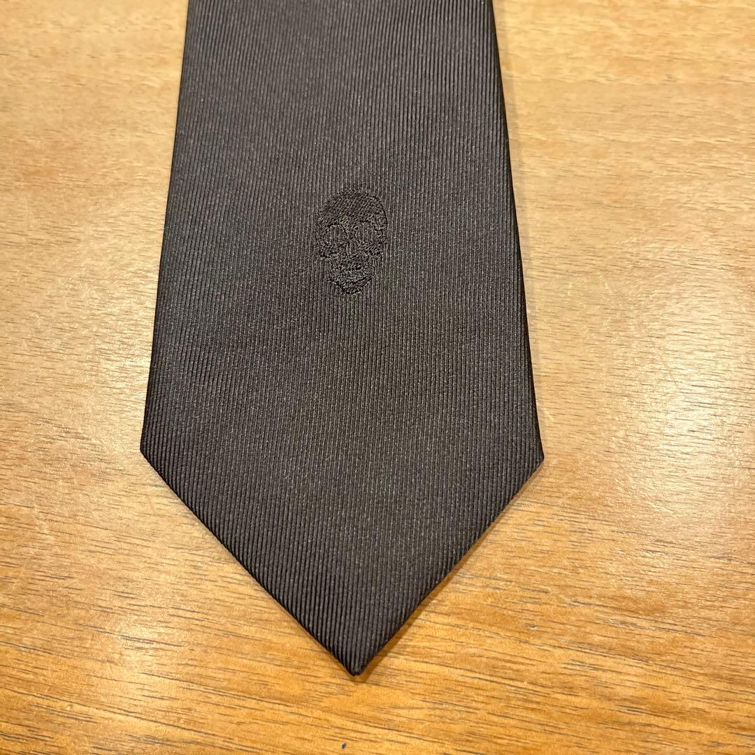 Dior homme ディオールオム　スカル　ドクロ刺繍　エディ期　ネクタイ