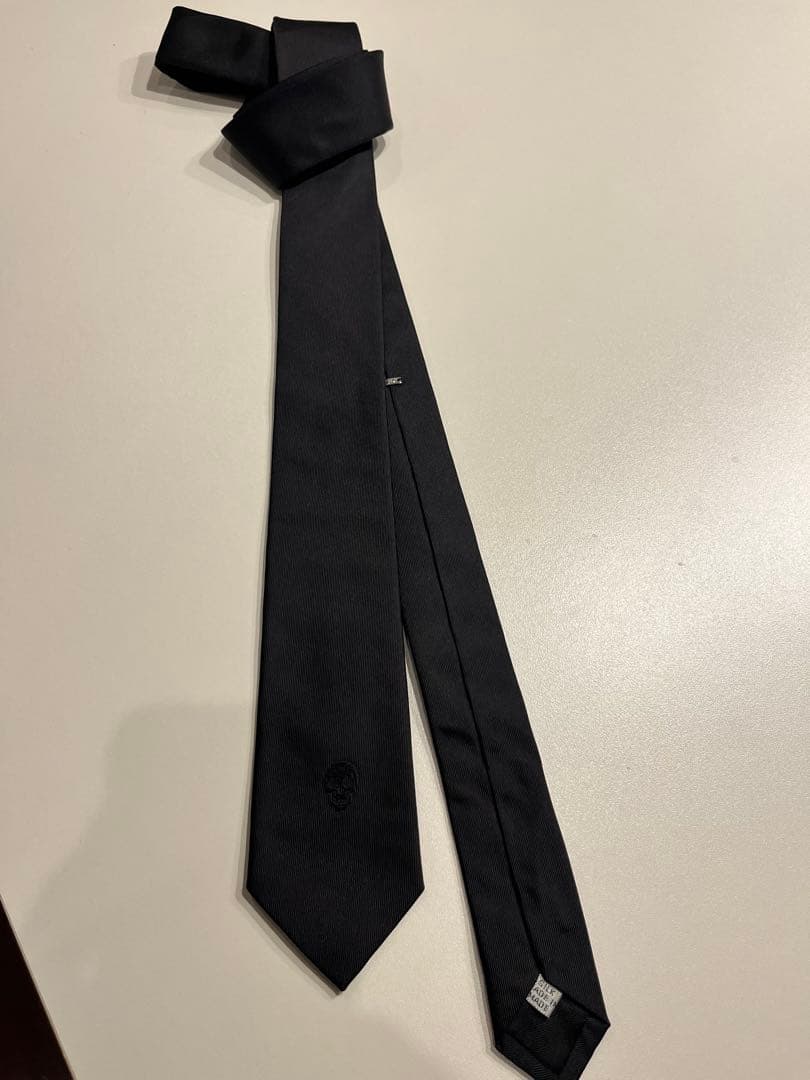 Dior homme ディオールオム　スカル　ドクロ刺繍　エディ期　ネクタイ