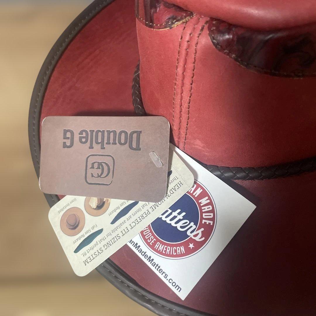 ファルコン メンズ アメリカンレザー カウボーイハット　新品　Ｍサイズ