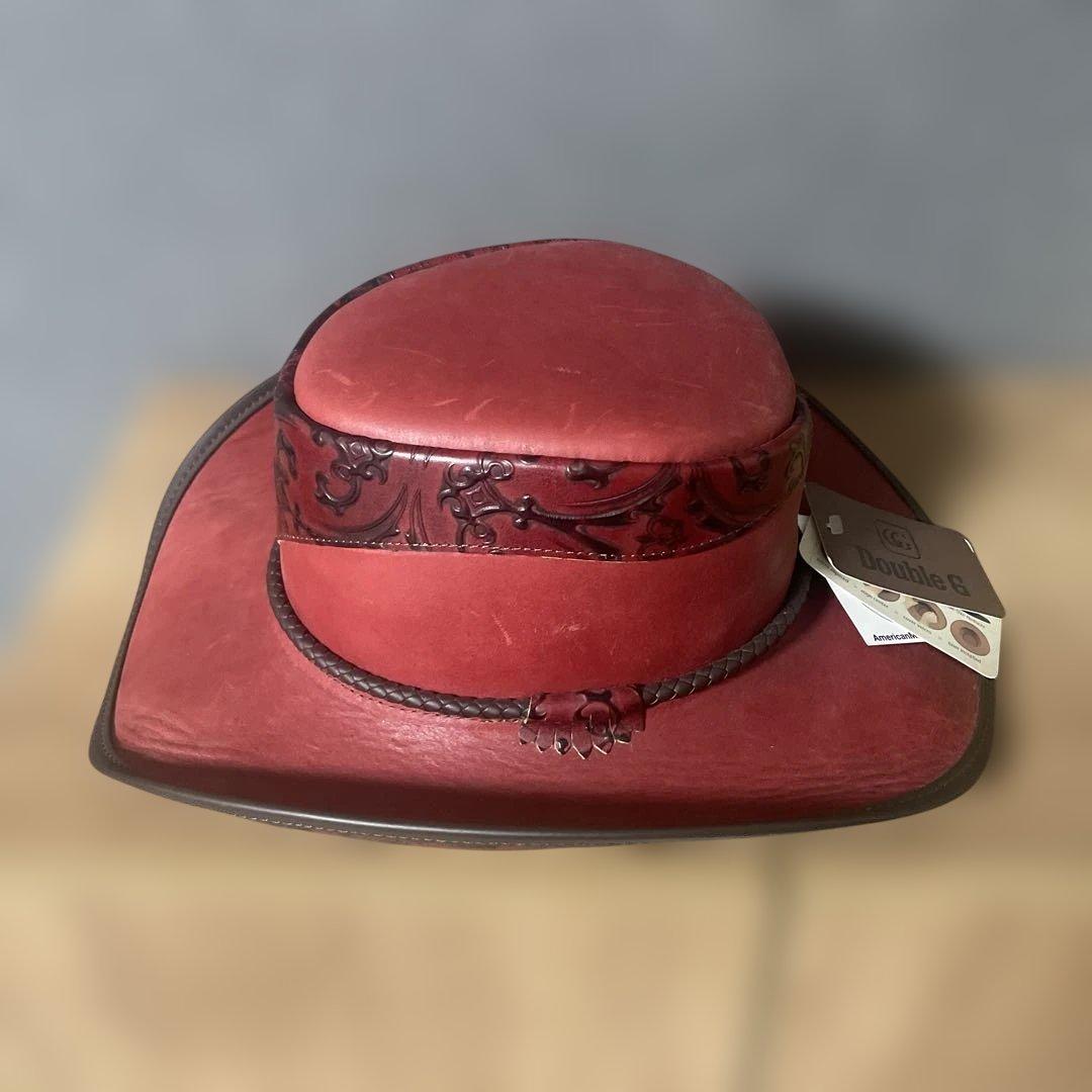 ファルコン メンズ アメリカンレザー カウボーイハット　新品　Ｍサイズ