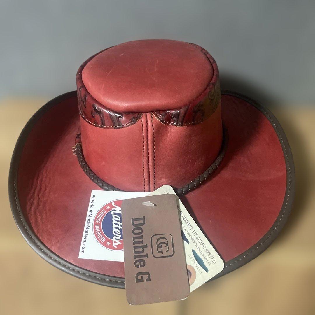 ファルコン メンズ アメリカンレザー カウボーイハット　新品　Ｍサイズ