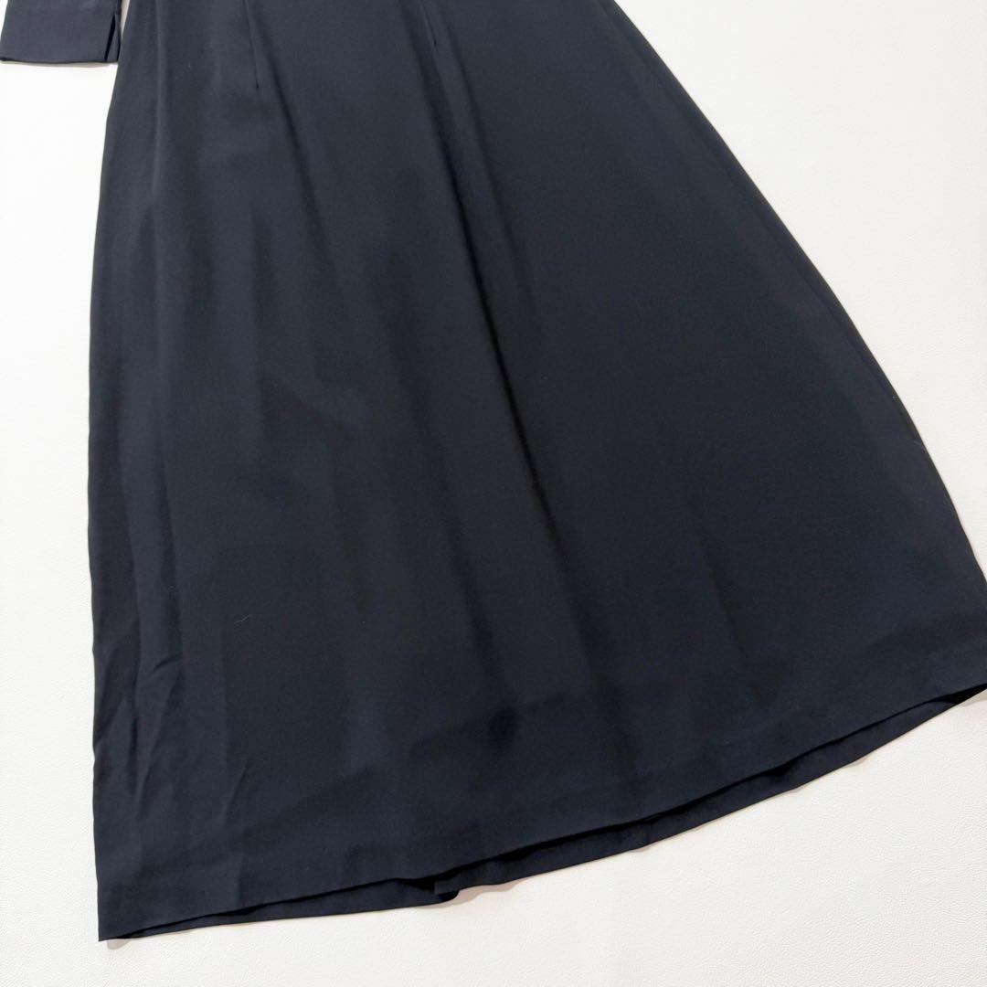 【Sybilla シビラ】ロングワンピース ブラック フレア 日本製　ボタン