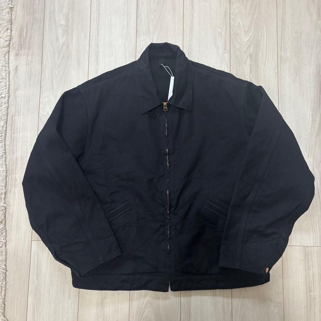 【最安値】COMOLI 26SS ブラックデニム ジップショート ジャケット 3