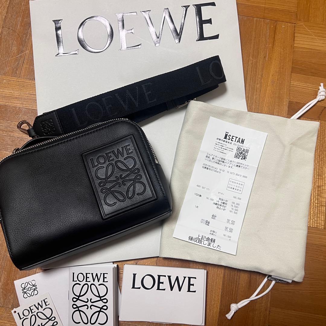 美品　LOEWE カメラクロスボディバッグ　ミニブラック