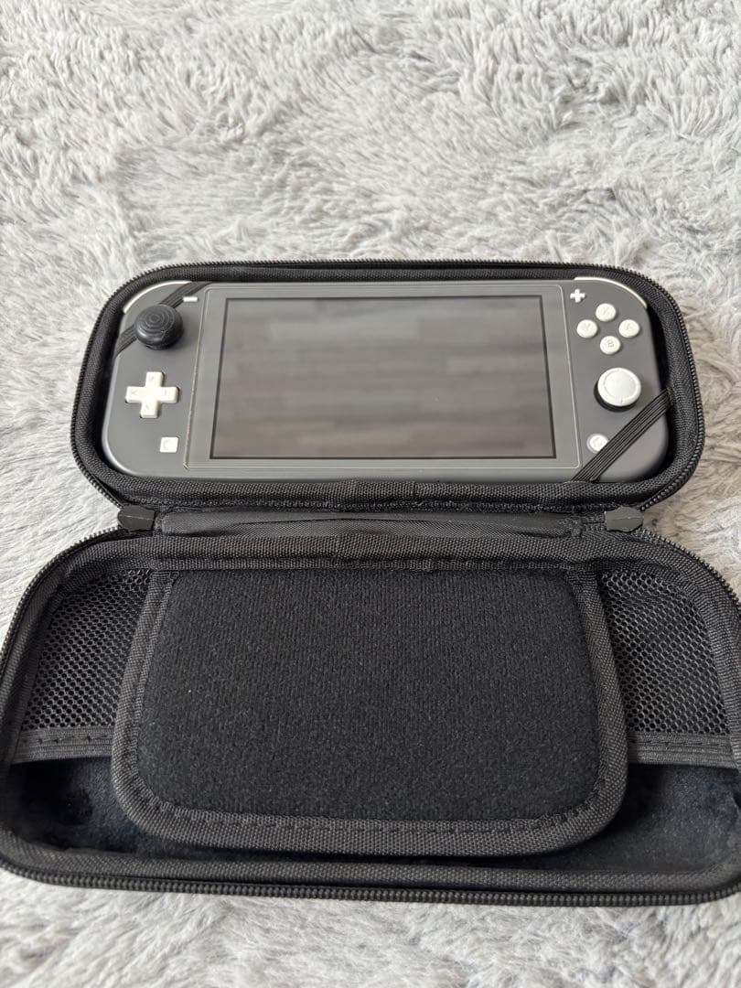 Nintendo switch liteグレー 本体、ケース