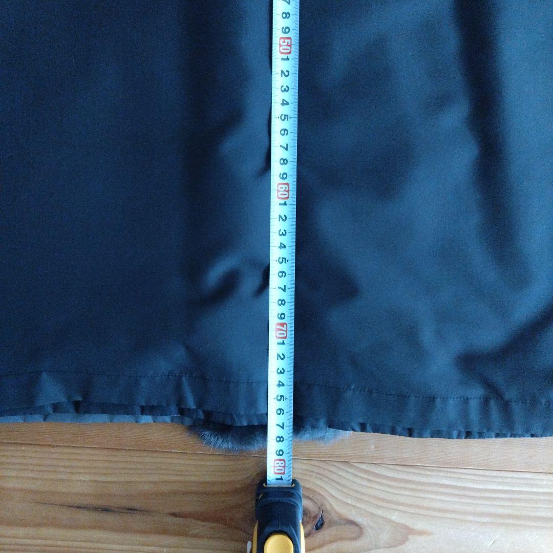 シルク100% 　リアルファー(リス)　リバーシブルコート　毛皮コート