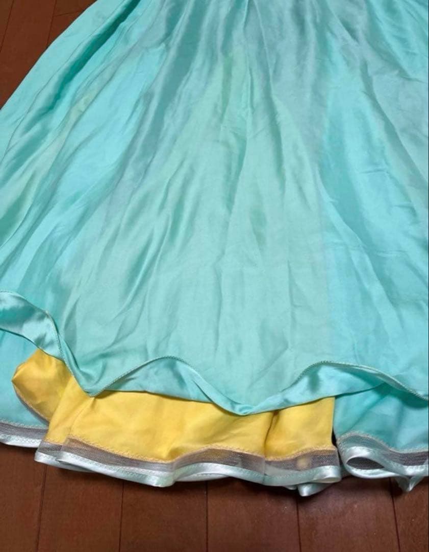 ベリーダンス 衣装 Sufel Boutique 黄 緑 花 マーメイド