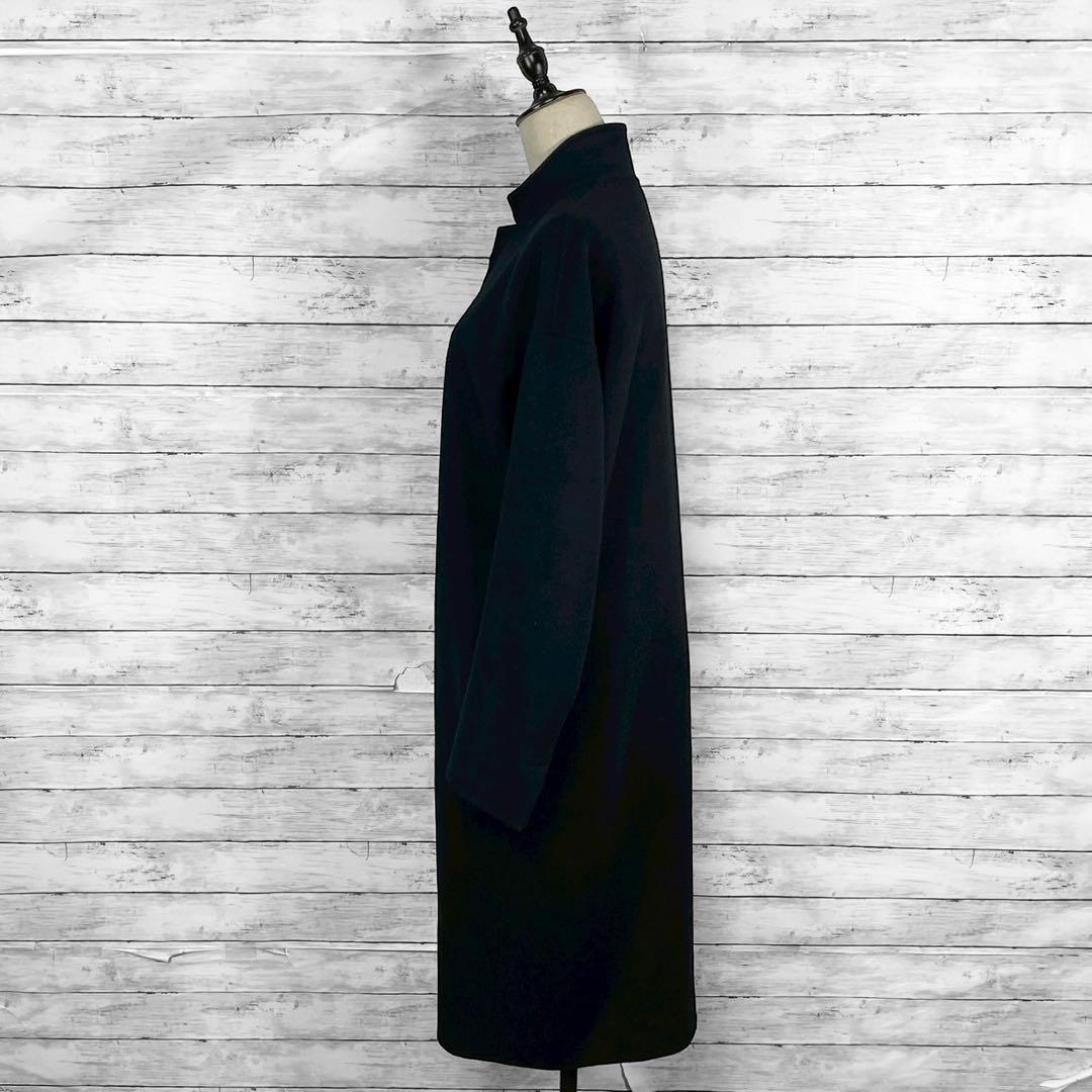 ENFOLDエンフォルド ウールリバーテーラードコート ブラック 38